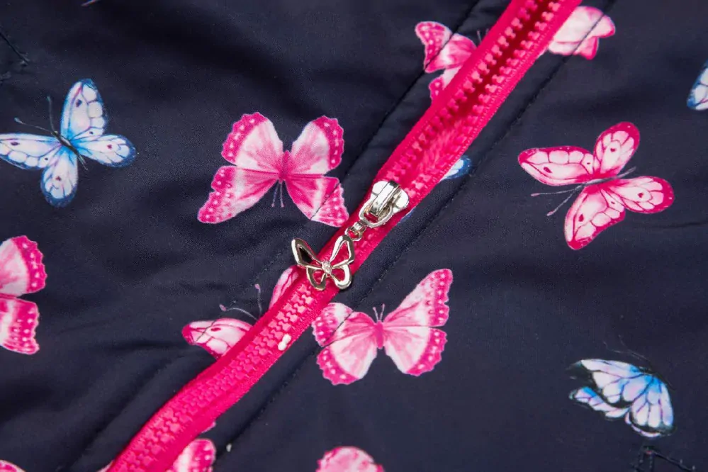 Dívčí zimní bunda KUGO vel.98-128  růžová