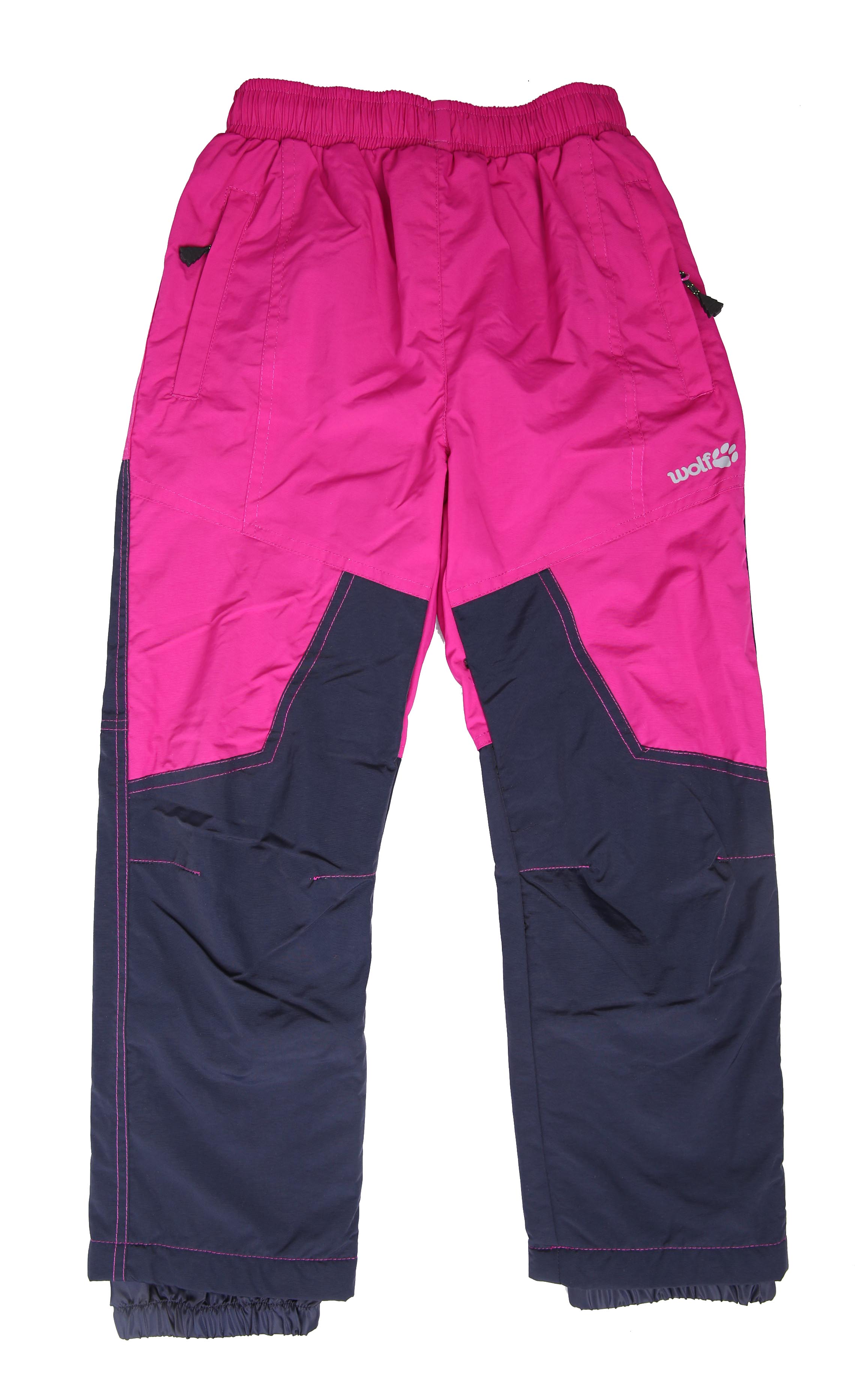 Dívčí kalhoty s fleecem Wolf B2174 vel.98-134