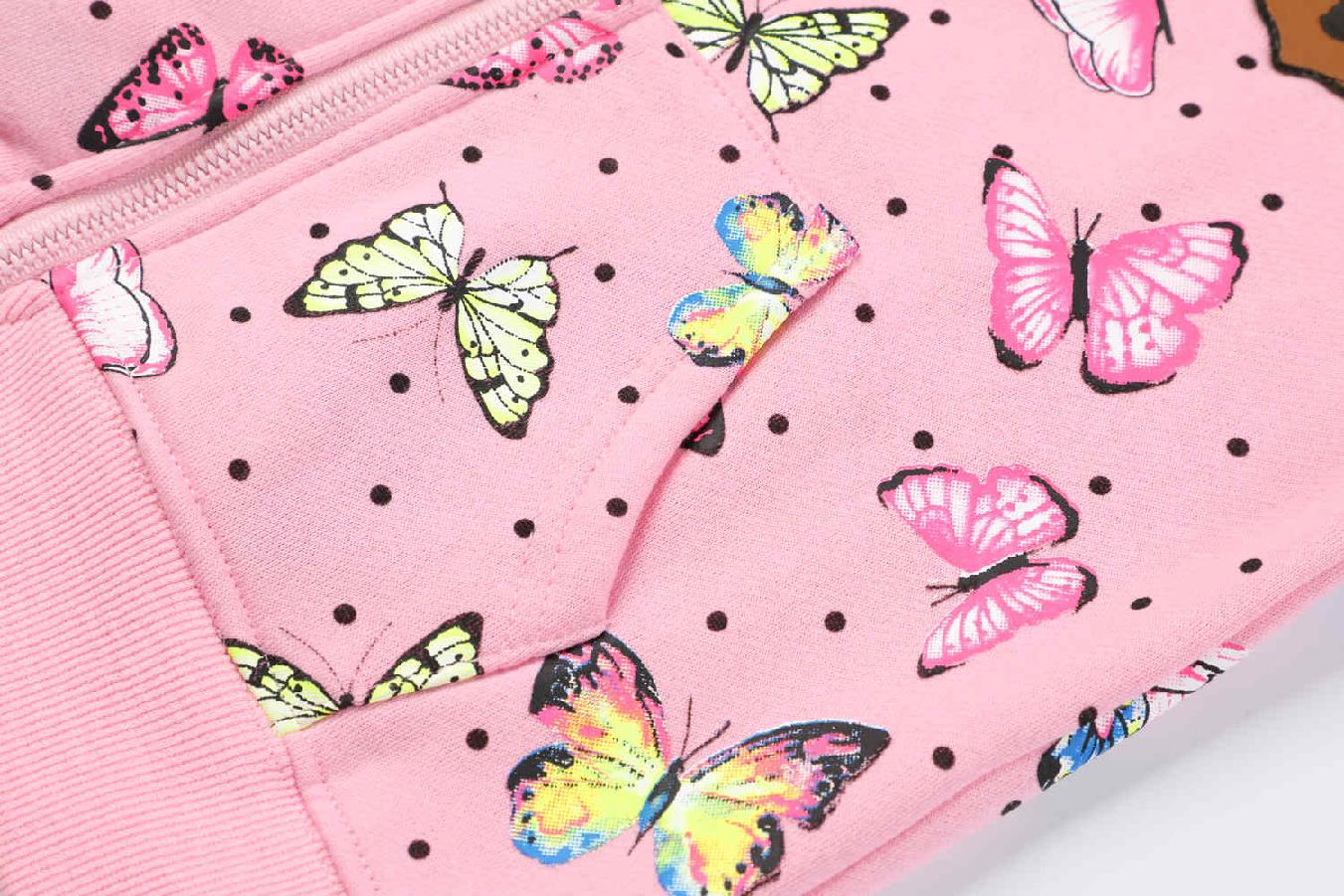 Dívčí mikina zateplená Kugo vel.98-128 šedá