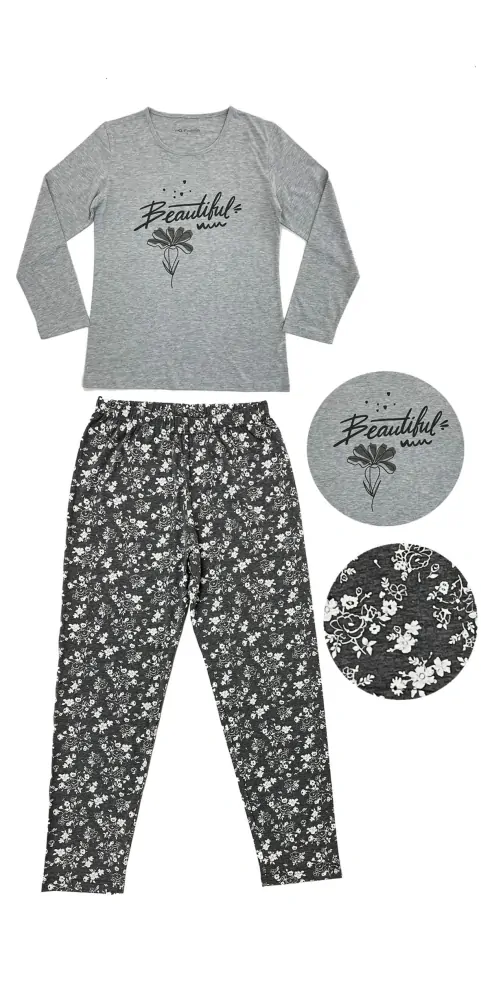 Dámské pyžamo Wolf S-2XL šedé