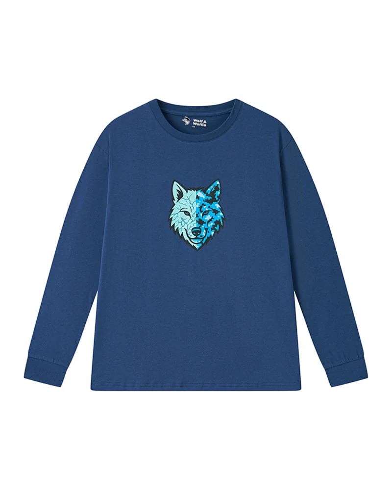 Chlapecké pyžamo Wolf & Wolfie vel.134-170 tmavě modrá