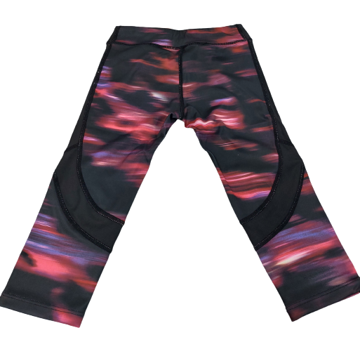 Dívčí 3/4 legíny Wolf černorůžové vel.134-164