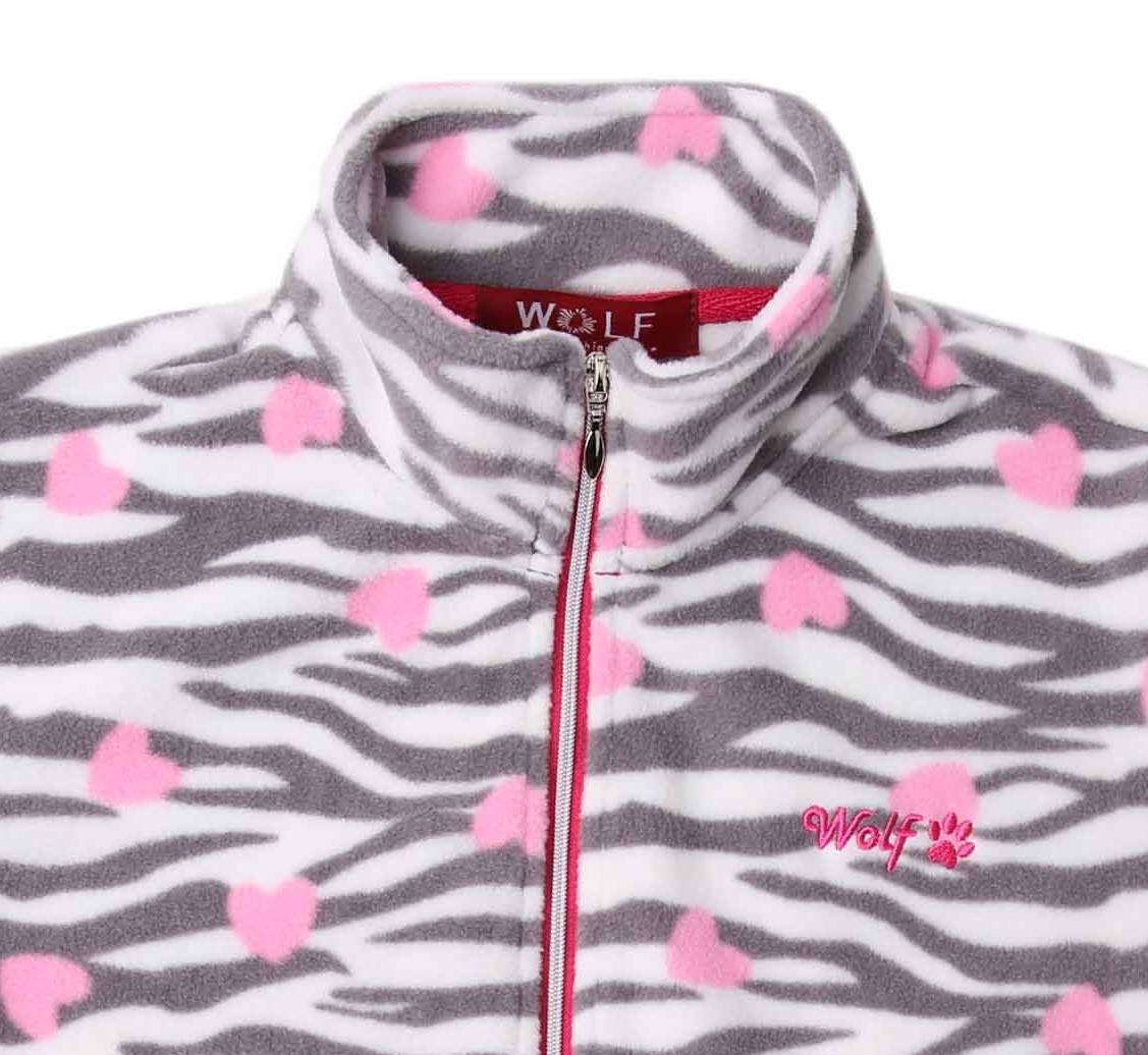 Dívčí mikina fleecová Wolf vel.98-128 šedá