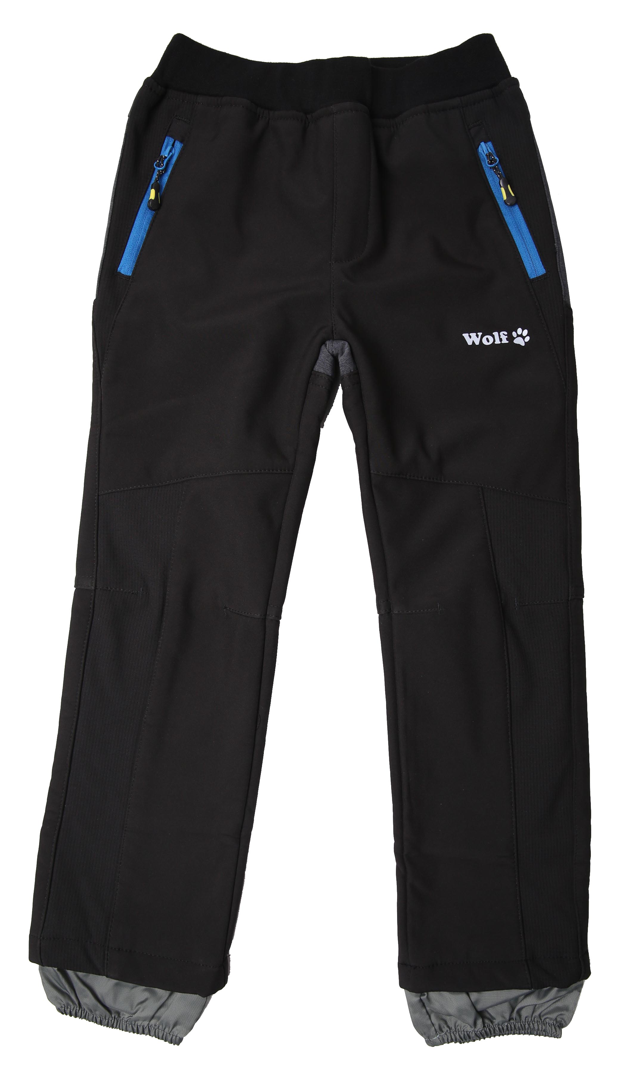 Chlapecké softshellové kalhoty s fleecem Wolf vel.92-110