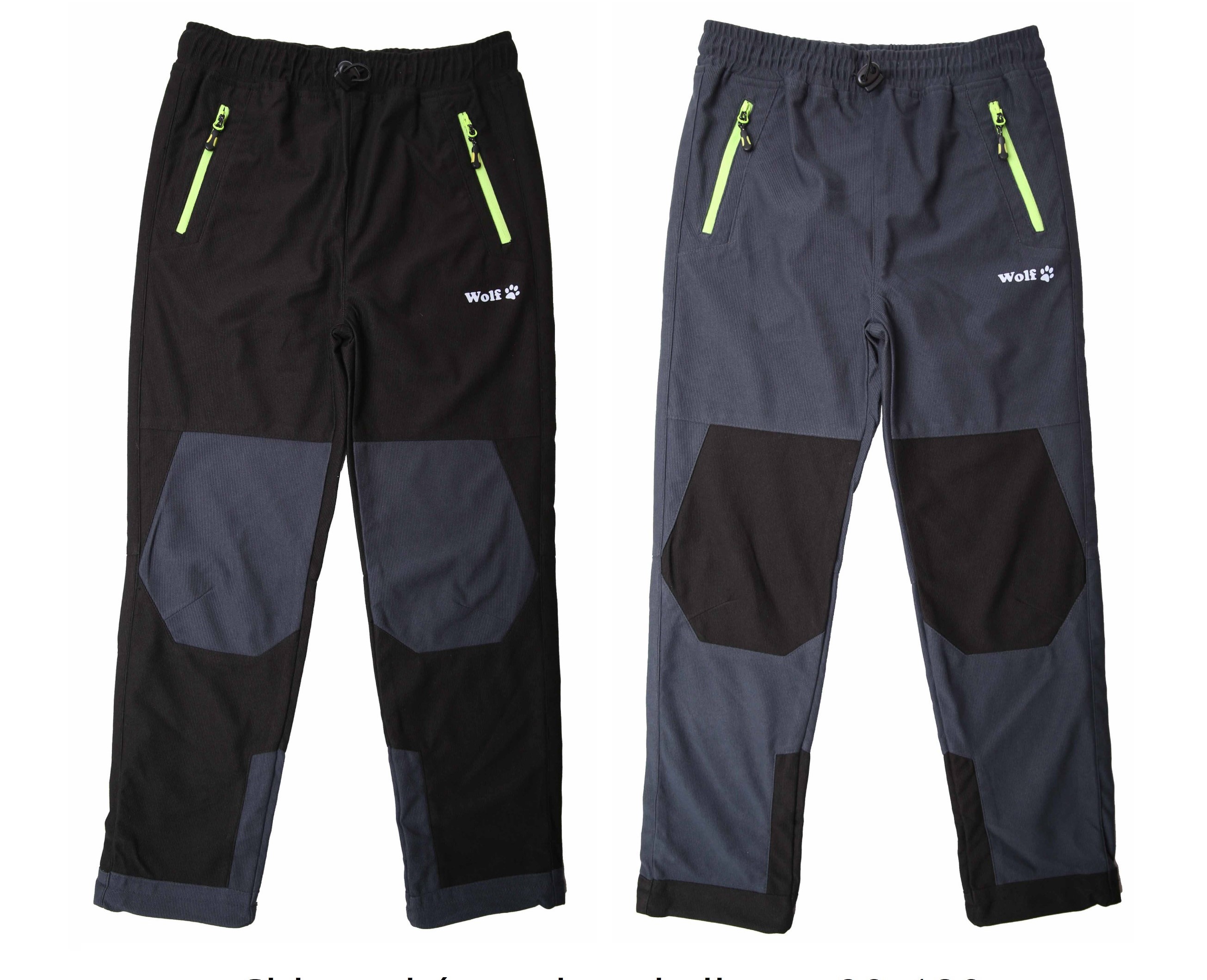 Dětské kalhoty Wolf vel.98-128 černé