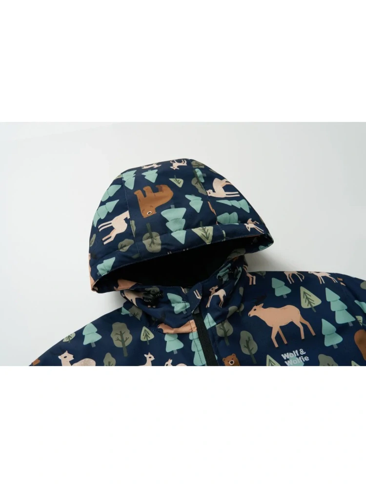 Dětská zimní bunda Wolf & Wolfie vel. 104-134 tmavě modrá