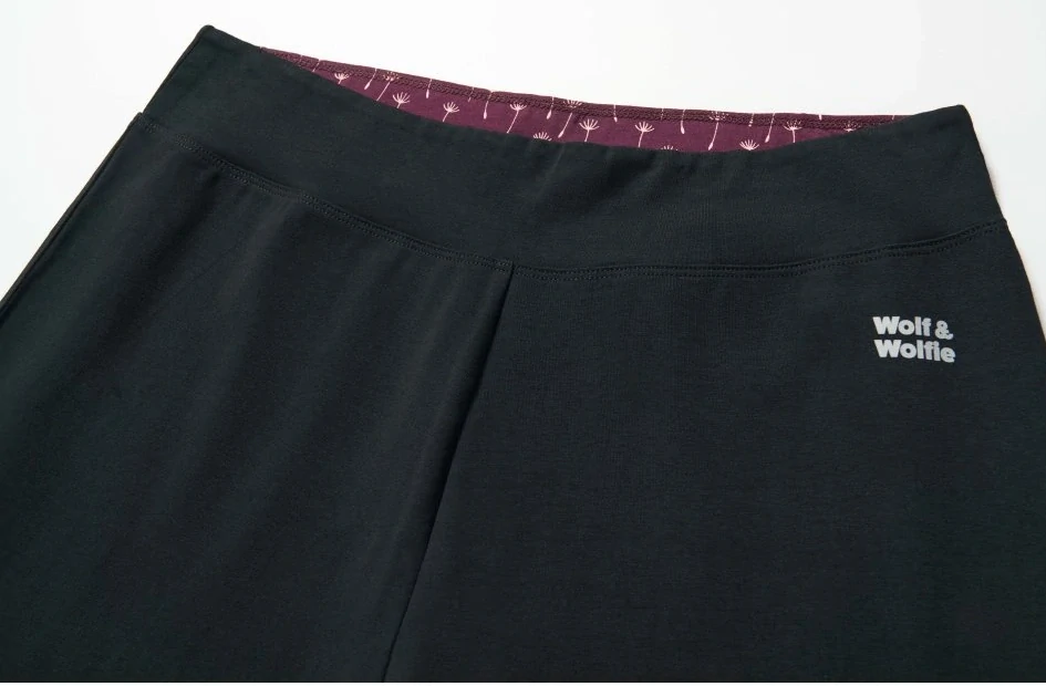 Dámské 3/4 legíny Wolf & Wolfie M-3XL černé