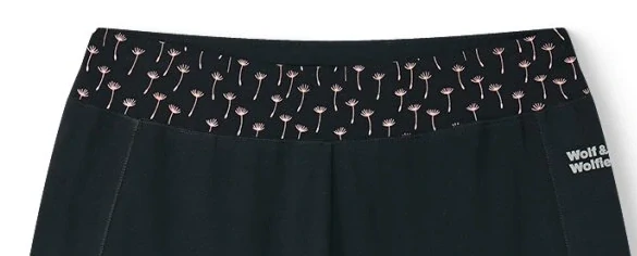 Dámské 3/4 legíny Wolf & Wolfie M-3XL černé