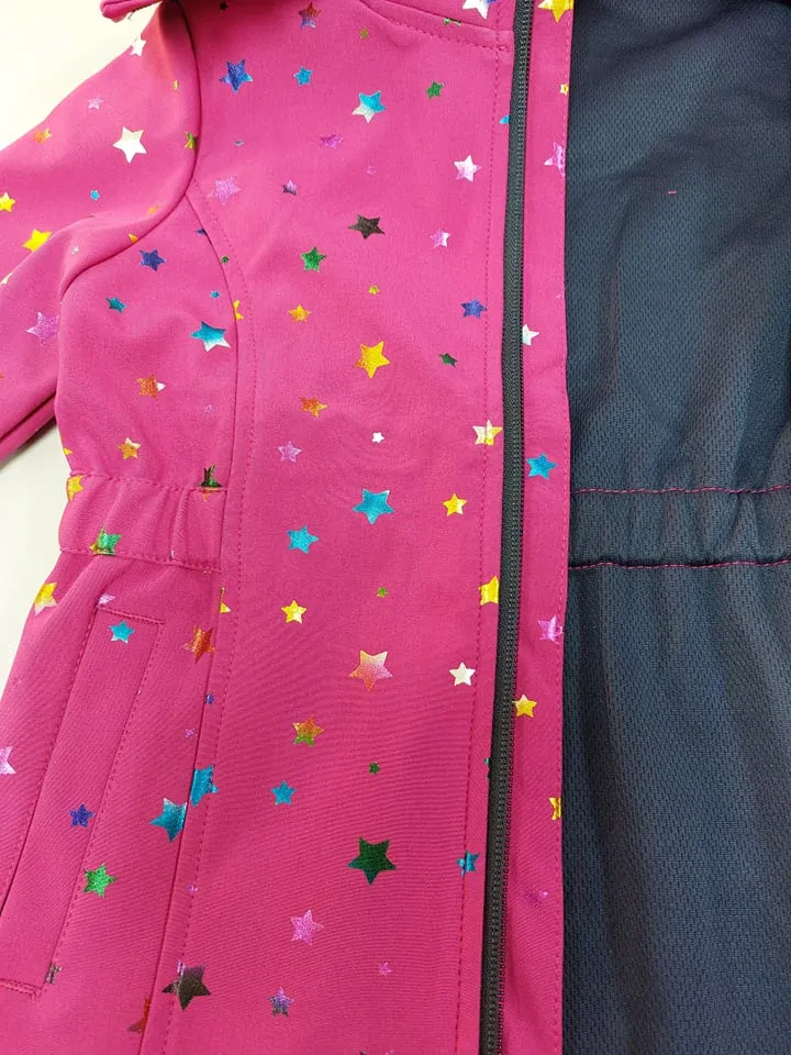 Dívčí softshellová bunda Wolf B2262 růžová vel.92-146