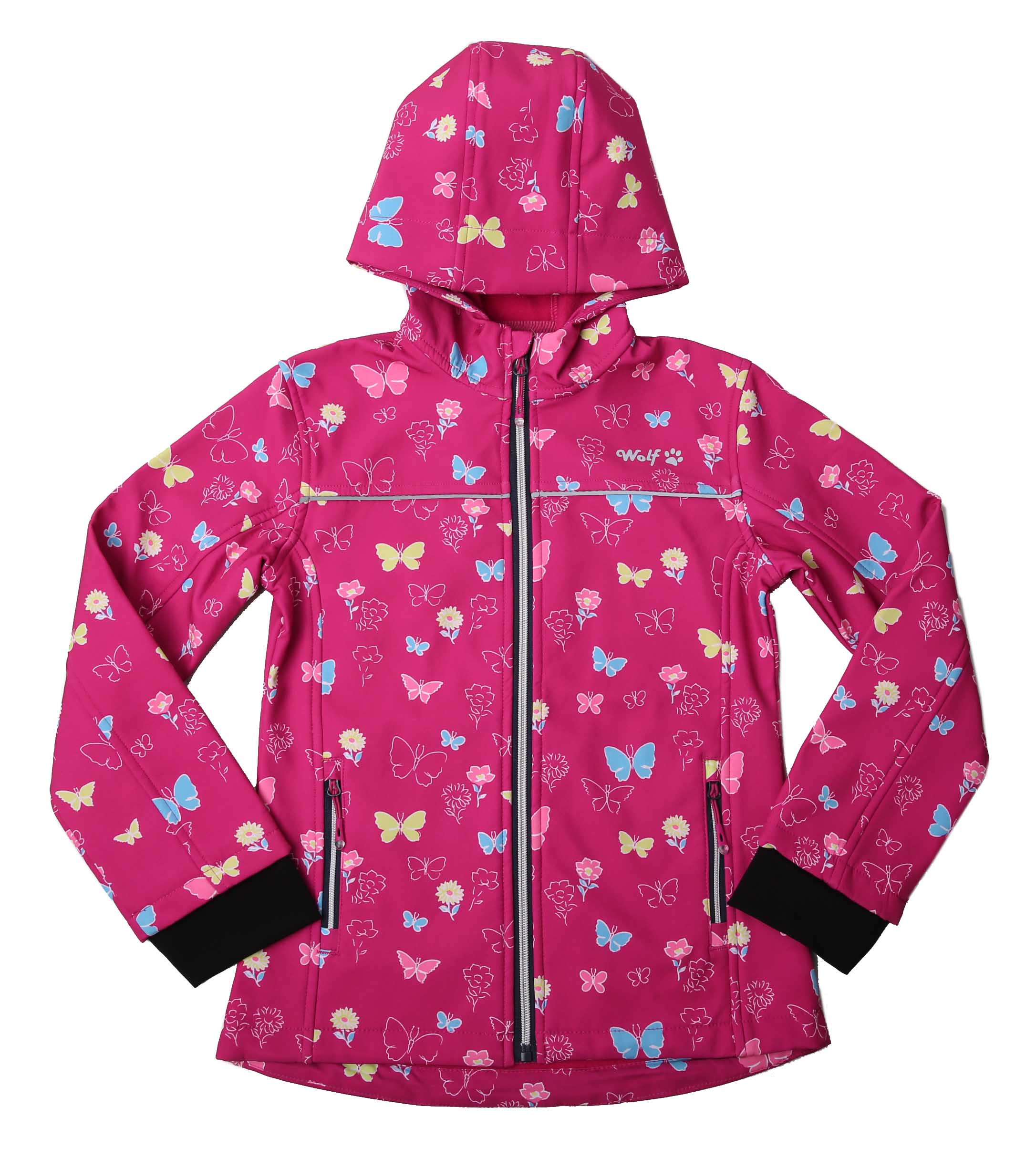 Dívčí softshellová bunda s fleecem Wolf vel.98-128