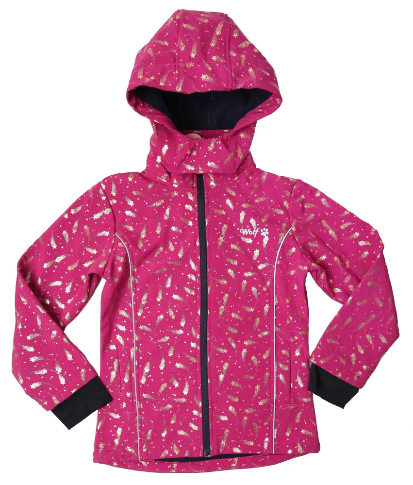 Dívčí softshellová bunda s fleecem Wolf vel.98-128