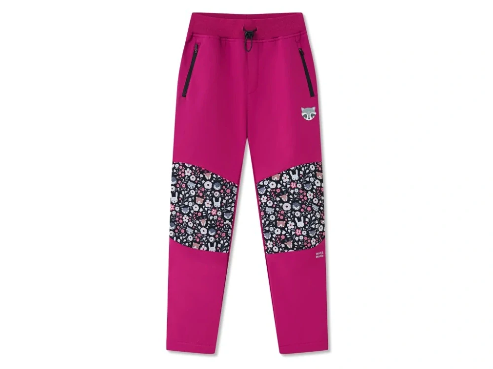 Dívčí kalhoty s fleecem Wolf & Wolfie vel.98-128