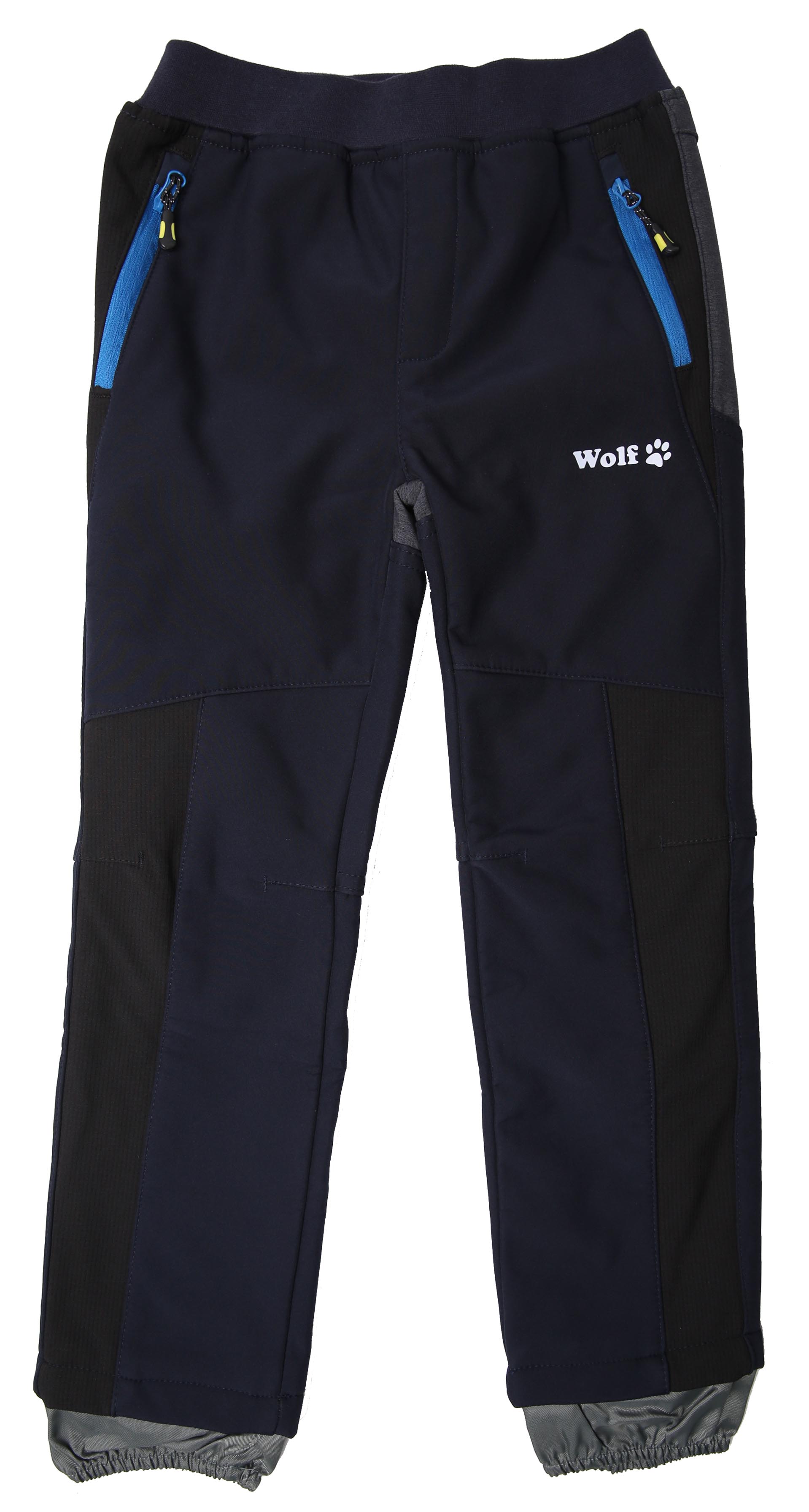 Chlapecké softshellové kalhoty s fleecem Wolf vel.92-110