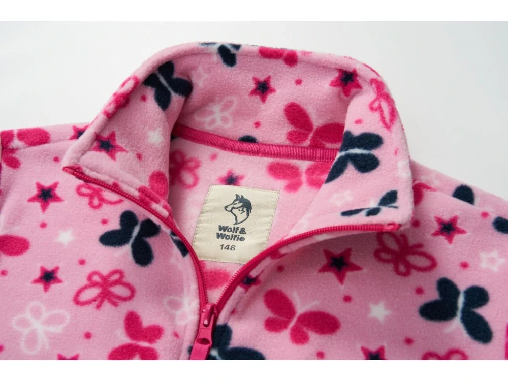 Dívčí flísová mikina Wolf & Wolfie vel.116-146