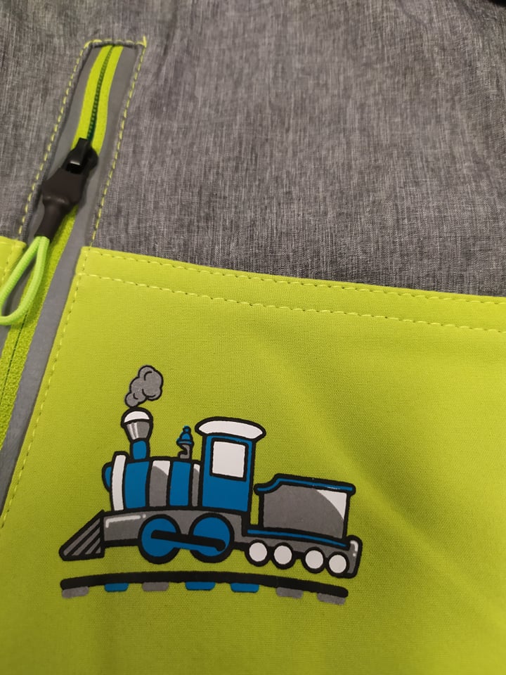 Chlapecká softshellová bunda Kugo HK2865 modrá vel.80-110