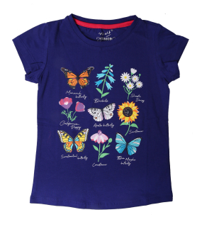 Dívčí tričko Wolf S2211 modrá vel.116-146