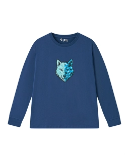 Chlapecké pyžamo Wolf & Wolfie vel.134-170 tmavě modrá