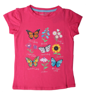 Dívčí tričko Wolf S2211 růžová vel.116-146